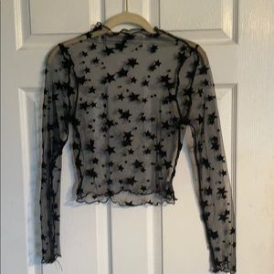 See through sheer crop